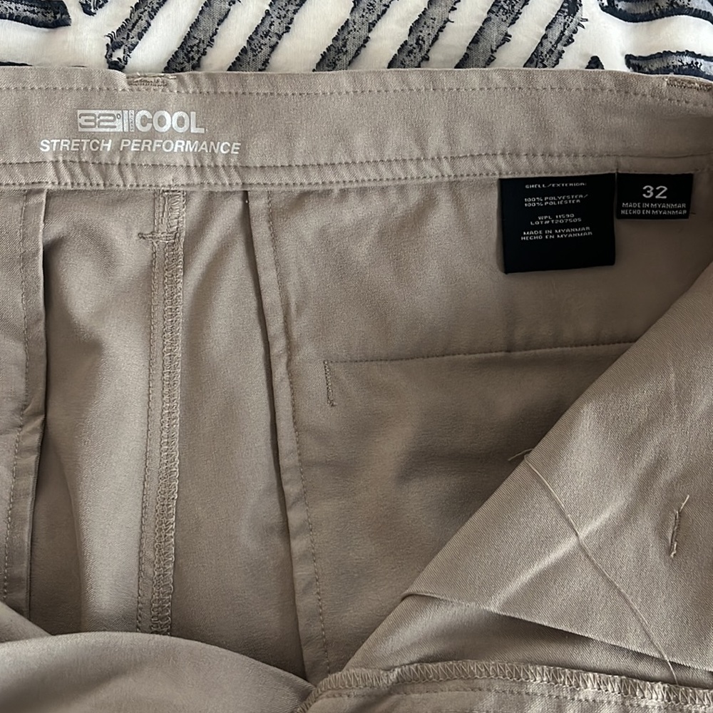 3 pairs!! 32 degrees stretch performance golf pants size 32 - Picture 3 of 5